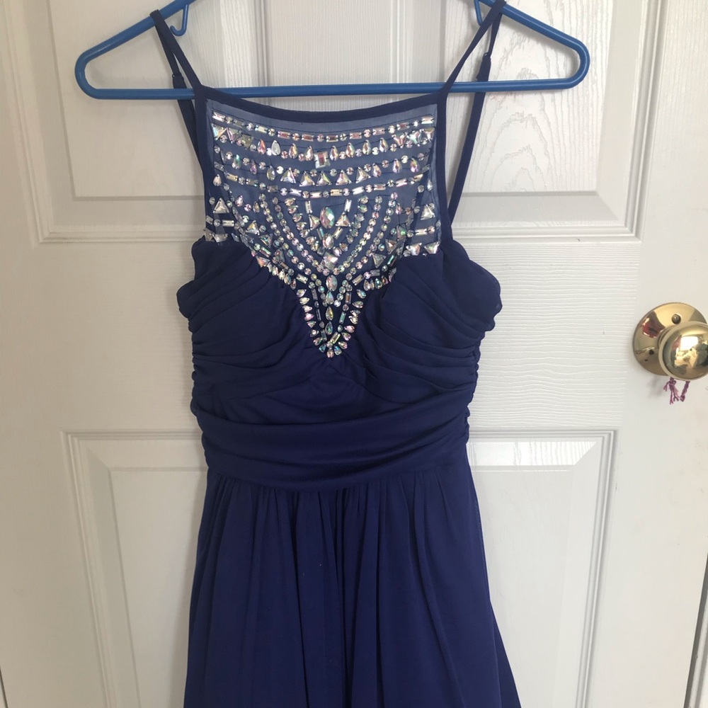 Royal blue homecoming dress